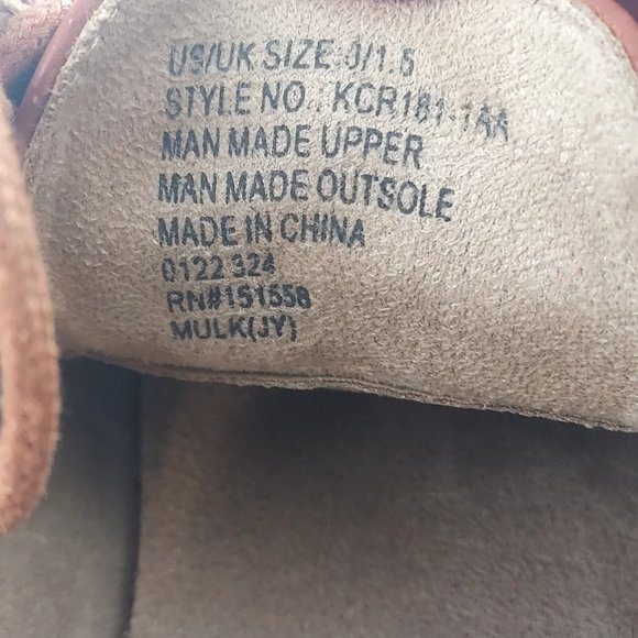 Kenneth Cole Reaction Boys 3 Brown Lace Up Round Toe Oxford Shoes - Picture 8 of 8